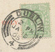 GB „DUBLIN / 4“ Superb Double Ring (28mm) ENGLISH Type (time And AM/PM In One) - Prephilately