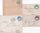 EGYPTE - AVANT 1900 - ENTIERS POSTAUX - 3 ENVELOPPES + 1 BANDE TYPE PYRAMIDE/SPHINX => ALLEMAGNE / ALGERIE / LOCALE - 1866-1914 Khédivat D'Égypte