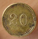 Allemagne (BAYERN) 20 Pfennig KANTINE ZUCKERFABRIK - 20 Pfennig