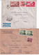 EGYPTE - ANNEES 50 - SELECTION De 6 LETTRES Avec CENSURES => FRANCE - 6 SCANS ! - Covers & Documents