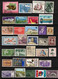 2 PAGES OF WORLD USED STAMPS - Collections (without Album)