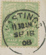 GB VILLAGE POSTMARKS "HASTINGS" (Sussex) CDS 23mm 1908 Clear On Col Pc THE LIFTS - Storia Postale