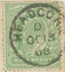 GB VILLAGE POSTMARKS "HEADCORN" (ASHFORD, Kent) Thimble 21mm 1908 On Pc "Gruß Aus Höflein B. Bruck A. L." (Austria) - Storia Postale