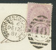 GB 1881 QV 1d Bluish Lilac 14 Dots Duplex SOUTH-KENSINGTON-S.W. / 10 LAST DAY! - ....-1951 Vor Elizabeth II.