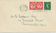 GB 1952 QEII 1 1/2d + 2 1/2d (2 X) FDC "WARWICK & LEAMINGTON SPA / POST EARLY - 1952-1971 Em. Prédécimales