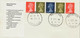 GB 1969 Stamps For Cooks Se-tenant-strip From Se-tenant Pane FDC ROYSTON /HERTS. - 1952-1971 Pre-Decimale Uitgaves