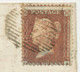 GB 1856 QV 1d Red-brown On Lightly Blue Paper Perf. 14, Variety: Misperforated - Abarten & Kuriositäten