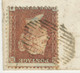 GB 1856 QV 1d Red-brown On Lightly Blue Paper Perf. 14, Variety: Misperforated - Variétés, Erreurs & Curiosités