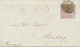 GB 1860 QV 6d Pale Lilac No Corner Letters, Variety INVERTED WATERMARK Cover - Abarten & Kuriositäten