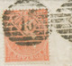 GB 1865 QV 4d Pale Red White Corner Letters Pl.4 W Hairlines INVERTED WMK - Varietà, Errori & Curiosità
