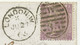 GB 1865 QV 6 D Pl. 5 "AJ" VARIETY: INVERTED WATERMARK ON COVER To HAMBURG, RRR - Abarten & Kuriositäten