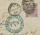 GB 1868 QV Large White Letters 6d Lilac Pl.6 W Hyphen Wmk Spray INVERTED WMK Cvr - Plaatfouten En Curiosa