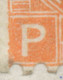 Delcampe - GB 1870 QV White Corner Letters 4d Vermilion Pl.11 Wing Margin (PG) VARIETY Cvr - Abarten & Kuriositäten
