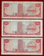 TRINIDAD & TOBAGO BANKNOTE - 3 NOTES 1 DOLLAR (1985) P#36d F/VF (NT#02) - Trinidad & Tobago