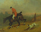 JOHN LEWIS BROWN, France - 1829/1890, Chasse à Courre, Hunting With Hounds, Oil On Canvas, 39 X 46 Cm - Oelbilder