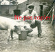 7 PHOTOS ALLEMANDES - SOLDATS CHIEN ET COCHON A VOYENNE PRES DE CRECY SUR SERRE - MARLE AISNE - GUERRE 1914 1918 - 1914-18