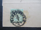 AD NDP 1869 Nr. 19 EF Auf Ortsbrief Stempel K1 Frankfurt A.M. (Thurn Und Thaxis) Faltbrief Ohne Inhalt - Storia Postale