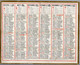 CALENDRIER GF 1934 - Sans Texte Et Sans Photo-image, édition Des P&T - Grand Format : 1921-40