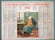 CALENDRIER GF 1937 - Jeune Maman, Imprimeur Oller Puteaux - Grand Format : 1921-40