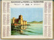 CALENDRIER GF 1938 - Chateau Au Milieu Du Lac, Dessin De R. U. Rinaleb ??, Imprimeur Oller Puteaux, Calendrier Double - Grossformat : 1921-40