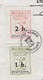 TIMBRES FISCAUX DE MONACO TIMBRE ETAT CIVIL MAIRIE DE MONACO N°27 1F Vert  Papier Blanc Et N°28 2Fr Rose De 1973 - Revenue