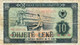 ALBANIA 10 LEKE 1976 VG-F S/N: HQ 005005 P-43a "free Shipping Via Regular Air Mail (buyer Risk). - Albanie