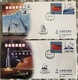 China Space 2020 Tianwen-1 Mars Mission LM-5 Rocket Sea Transportation And First Launch Cover X2 - Asie