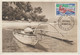 Polynésie 1966 Carte Maximum Pirogue 36 - Maximumkarten