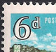 1963 RHODESIA & NYASALAND 6d BLUE COLOUR SHIFT POS LOWER LEFT CORNER SG44 VAR,  EXTREMLY RARE. - Rhodesia & Nyasaland (1954-1963)