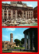 ITALIE . ROMA . " FONTANA DI TREVI " & " TEMPIO DI VESTA E CHIESA S. MARIA IN COSMEDIN " . 2 CPM - Réf. N°29281 - - Verzamelingen