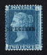 Timbre Grande Bretagne Reine Victoria 2 Pence Bleu Dentelé SG47 Plate 15 Surcharge Specimen Type 9 - Neufs