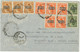 ÄGYPTEN 1953 Republik-AH-Ausg. König Faruk 3-Farben-Frankatur (10 W.) ZENSUR-Bf - Cartas & Documentos
