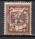 PREO 53 Op Nr 109 LIEGE 1 1914 LUIK 1  - Positie B (zie Opm) - Typos 1912-14 (Lion)