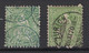 Timbre Suisse. 1867/68. N° Y&T 45 (x2, Nuances)). Oblitéré. Cote Y&T 2013: 6 € - Gebraucht