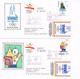 OLYMPHILEX 92 - BARCELONE - BROCHURE - 2 ENVELOPPES AVEC CACHETS DE LA MANIFESTATION - - Books