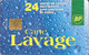 CARTE²-PUCE-GEM--LAVAGE-BP -24-UNITES-V° SANS Code Barres En Haut-TB E - Car Wash Cards