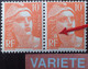 R1491/185 - 1945/1947 - TYPE MARIANNE DE GANDON - N°722f NEUFS** - SUPERBE VARIETE ➤➤➤ Boucle D'oreille (tàn) - Nuevos