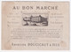 Jolie Chromo Dorée 1880 Appel Au Bon Marché Paris Fille Chaussure Essayage Mode Robe Chausseur Bottine Victorien 46-52 - Au Bon Marché