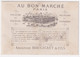 Jolie Chromo 1878 Au Bon Marché Testu & Massin Paris Exposition Universelle Entrée Fille Indien Porte-monnaie 46-55 - Au Bon Marché