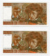 RC 20600 FRANCE 2 BILLETS 10F BERLIOZ DU 6-7-1978 NUMÉROS CONSÉCUTIFS - 10 F 1972-1978 ''Berlioz''