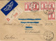 1944- Enveloppe RECC. Par Avion De BERKANE  Affr. à 7,50 F  ( 1,50 F X 5 )  Pour Libreville ( Gabon ) - Other & Unclassified