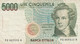 Italy #111c, 5,000 Lira 1985 Issue Very Fine Banknote Money Currency - 5.000 Lire