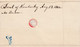 Stampless Cover, Louisville KY (Kentucky), Blue Postmark, To Indianapolis IA (Iowa), 14 August 1844, Manuscript '12' - …-1845 Préphilatélie