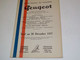 DOCUMENTATION TARIF  VOITURE  PEUGEOT  DECEMBRE 1937 - Werbung