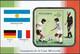 NICARAGUA 1986 Fußball-Weltmeisterschaft, Mexiko Spieler U Landesflaggen ABART O - Nicaragua