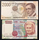 10 Banconote Da 500 A 100000 Lire 1974-1994 Spl+/fds LOTTO 1665 - Collections