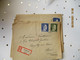 Lot De 4 Lettre Recommande Guerre 39.45  Duisbourg Pour Neuilly Sur Seine - Guerre De 1939-45