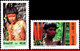 Ref. BR-2312-13 BRAZIL 1991 COSTUMES, YANOMAMI INDIAN CULTURE,, MI# 2411-12, SET MNH 2V Sc# 2312-2312 - Nuevos