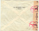 NORWEGEN 1944 MiF Posthorn 5 Ö Und Wappenlöwe 10 Und 30 Ö Auf Bedarfs-LuftpostBf - Lettres & Documents