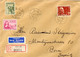 NORWEGEN 1948 Mischfrankatur R-LupoBrief I.d. Schweiz, 2 Verschiedene OSLO Stpl. - Storia Postale